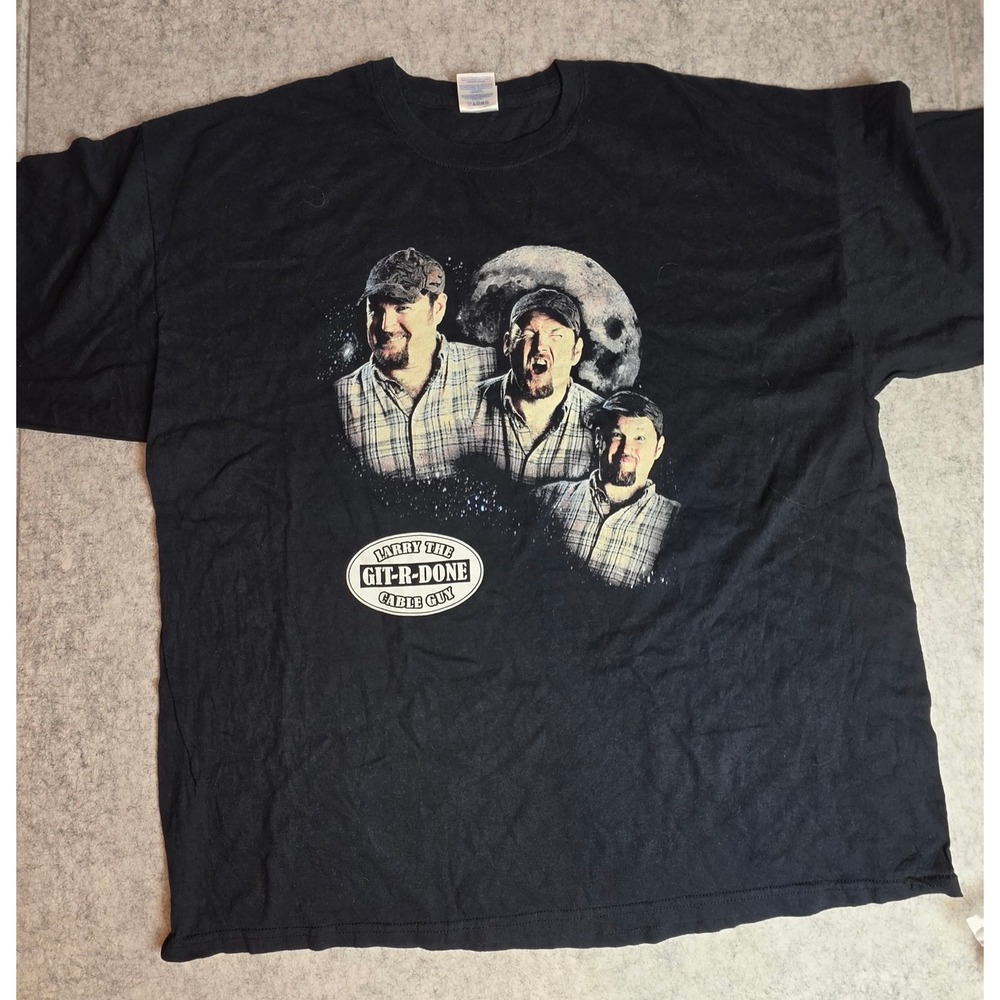 Larry the Cable Guy Git-R-Done 2012 Concert Tour Graphic Tee Black 2XL Gildan